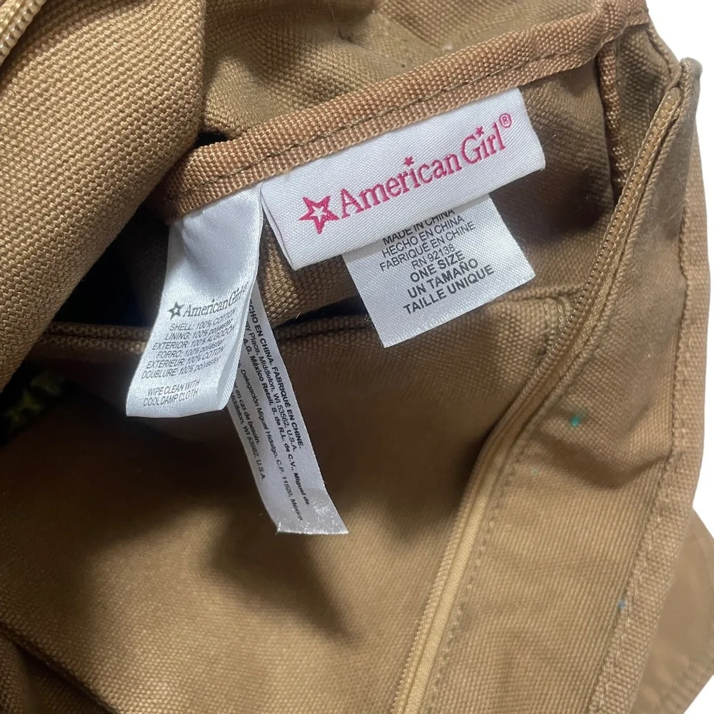 American Girl Book Bag /‎ BackPack Convertible  100% Cotton